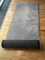 Teppich Roots 34, silver grey 120x490 cm