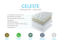 SOMNUS Matratze CELESTE - 90x200 cm firm