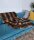 Echtfellplaid Hasen Kanin gerupft, natur, 140x200 cm
