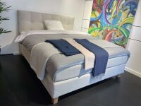 Somnar Bett 180x210 cm Kopfteil Diamant sand (ohne Topper)