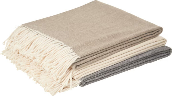 Plaid Shyleen,130x170 cm, ivory