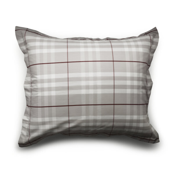 Hästens - Mondern Check Kissenbezug 50x60 cm, grey/white