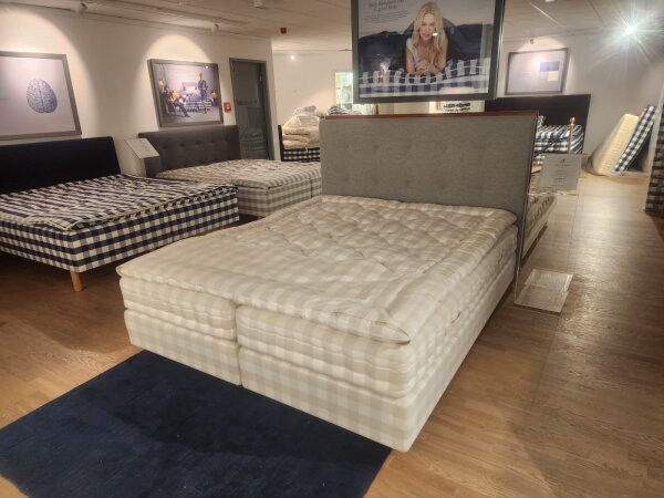 Hästens - Eala 180x210 cm fest/extrafest BJX-L silver beige check